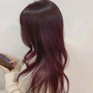 カラー hair salon chic.所属・chic.エクステ. 艶カラー.miu🦊のヘアスタイル