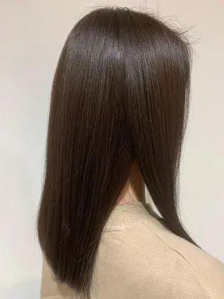 ミディアム 縮毛矯正/髪質改善/ 石橋代智のヘアスタイル