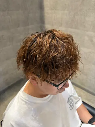 パーマ メンズ ＿WHITE鳳店所属・＿white鳳店/ 牧原彩乃のヘアスタイル