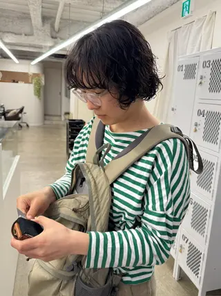 ショート kiji所属・kiji NAHO/ パーマ／久屋大通のヘアスタイル