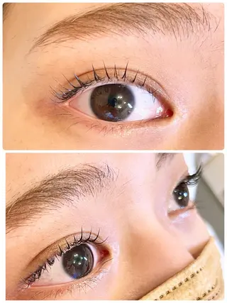 セミロング カラー パーマ ヘアアレンジ メンズ キッズ ネイル マツエク・マツパ アイブロウ nail&eye Aoのマツエク・マツパデザイン