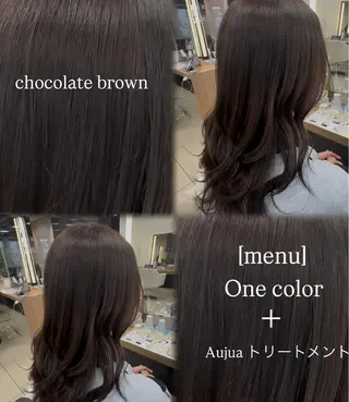 ロング 艶カラー/ベージュ カラー/tuburaのヘアスタイル