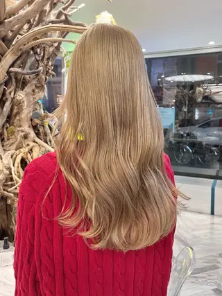 ロング カラー ヘアアレンジ mai🤍縮毛酸性ス トレート/アイリストのヘアスタイル