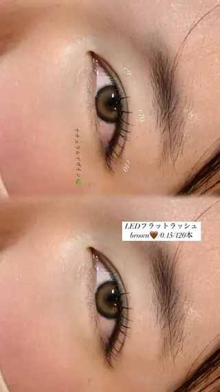 マツエク・マツパ andc みゆき 口コミ5.0🌟🌟のマツエク・マツパデザイン
