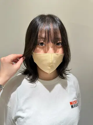 ミディアム coto所属・艶カラー/ブリーチ 高野菜瑠のヘアスタイル