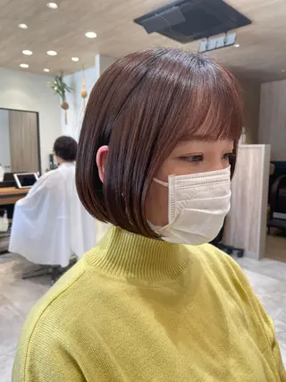 ショート カラー 似合わせ レイヤー須川のヘアスタイル