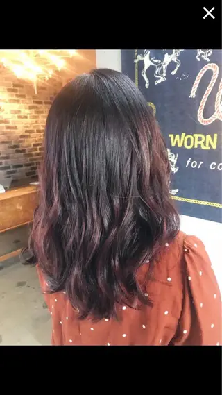 セミロング カラー パーマ 代表 中島貴志のヘアスタイル