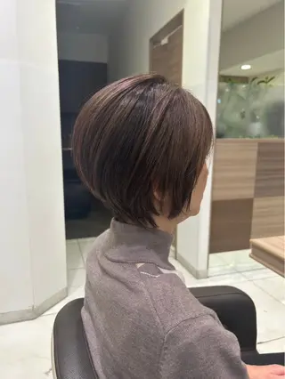 ショート カラー 縮毛矯正/ まなかのヘアスタイル