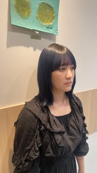 セミロング カラー ダブルカラー /透明感カラーRioのヘアスタイル