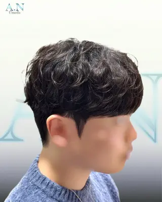 ショート パーマ メンズ 似合わせカット/韓国 特化/梅田/Eveのヘアスタイル