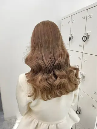 ミディアム ブラウンベージュ🤎 ブリーチなし🤎のヘアスタイル