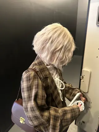 ミディアム カラー パーマ ヘアアレンジ 暖色💖ツヤ髪💖 masae🌼のヘアスタイル