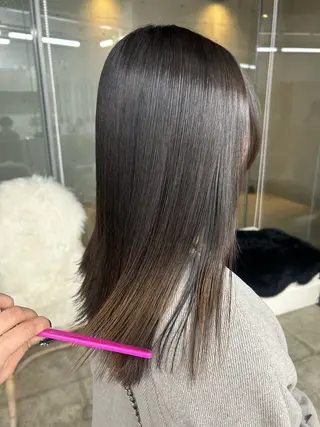 セミロング pia/リサコ ボブ/縮毛のヘアスタイル