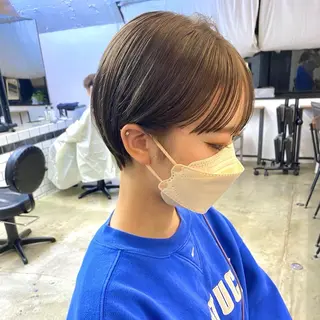 ショート カラー IVORY.所属・🟩くすみブラウン/ ショート/ボブ/大司のヘアスタイル