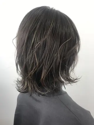 ミディアム カラー なりたいを叶える /町野 朝哉のヘアスタイル