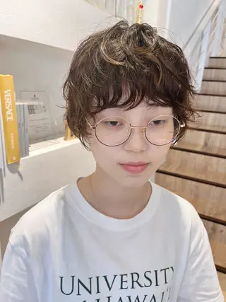 ショート パーマ 全国認定講師 高久のヘアスタイル