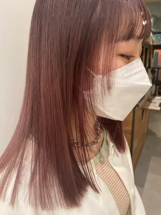 セミロング カラー 高梨 菜々のヘアスタイル