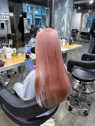 ロング カラー ハイトーンブロンド 横浜💞ミオのヘアスタイル