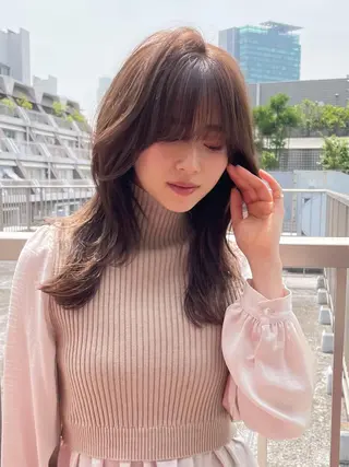 セミロング fifth天神/末廣 和也のヘアスタイル