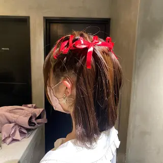 ミディアム ヘアアレンジ デザイン/アレンジ ❤︎イシイレイのヘアスタイル