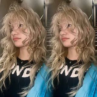 カラー ainya/心斎橋 /ハイトーン/のヘアスタイル