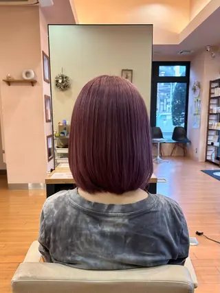 ミディアム カラー mahiro/暖色 カラー/カットモデルのヘアスタイル