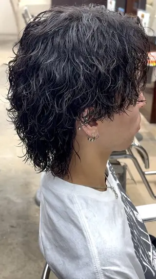 ミディアム カラー パーマ ヘアアレンジ メンズ キッズ MEN'S SALON HEAD STOCK大和八木店所属・☆HEADSTOCK 大和八木店☆きょん.のヘアスタイル