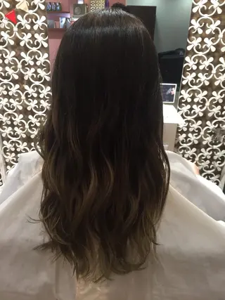 ロング カラー 髪質改善/痛ませ ないカラー/西村航大のヘアスタイル