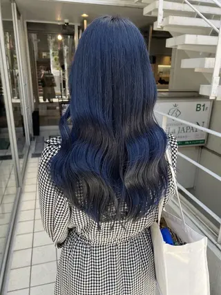 ロング カラー ハイトーンカラー/ 青髪/💙みずき💙のヘアスタイル