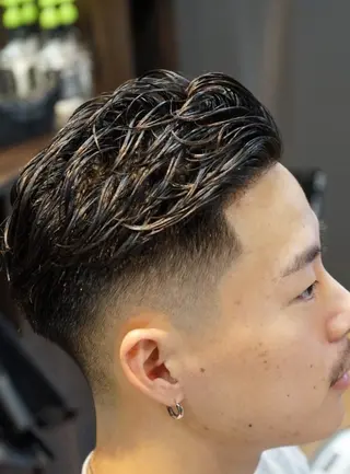 パーマ 床屋のタナカ所属・上村 剛志のヘアスタイル