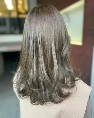 セミロング カラー IORI #韓国ヘア#髪質改善のヘアスタイル