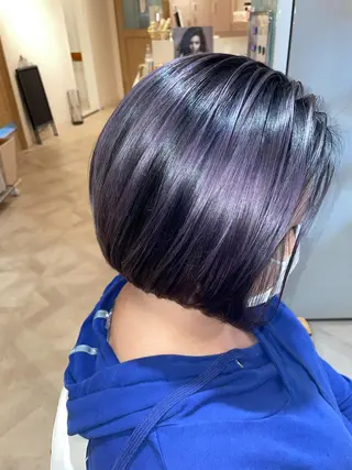 ショート カラー 髪質改善×縮毛矯正 HairDr.LINO駒沢【リノ】所属・mam. mamicoのヘアスタイル