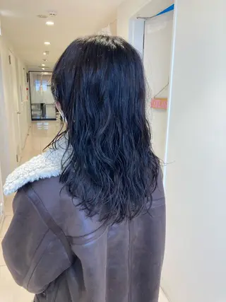 セミロング パーマ nono/パーマ /顔まわりカット🐈のヘアスタイル