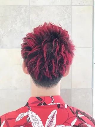 ショート カラー ヘアアレンジ メンズ 赤み消しカラー /透明感カラー 上長のヘアスタイル