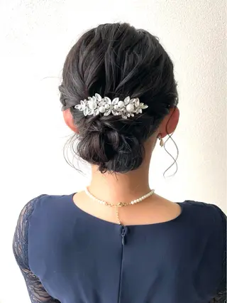 ミディアム ヘアアレンジ 沢田 瞳のヘアスタイル