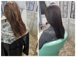 カラー ロング Coppe pan所属・熊野 タイソンのヘアスタイル