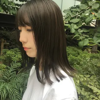 ミディアム カラー 🍃透明感/デザイン 店長MASARU🍃のヘアスタイル
