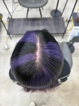 セミロング カラー ハイトーン/髪質改善 🦋KASUGA🖤のヘアスタイル