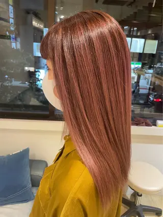 セミロング 渋谷ハイトーン/ デザインカラー阿部のヘアスタイル