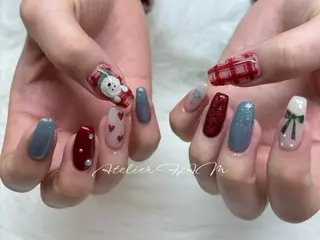 セミロング nail&eyelashsalon atelier fam上本町店所属・アトリエ FAMのネイルデザイン