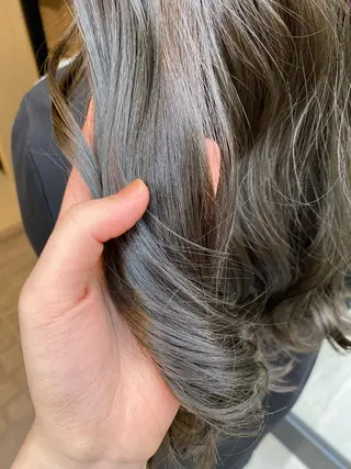 セミロング カラー ヘアアレンジ アンククロス渋谷【ANKH CROSS】所属・韓国ヘア┊︎レイヤー ┊︎haruka🌙のヘアスタイル