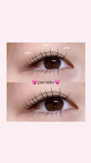 マツエク・マツパ Mell Yuuna ♡パリエク /束感のマツエク・マツパデザイン