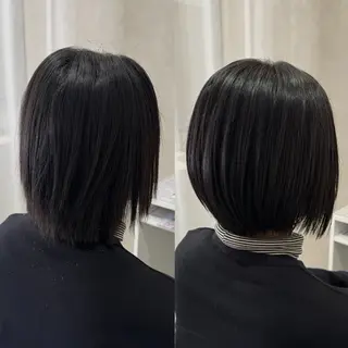 ショート 艶髪/白髪ぼかし ヘッドスパ/大野結菜のヘアスタイル