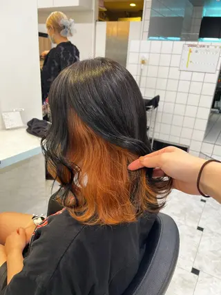 ミディアム カラー ブリーチカラー 🩵MIZUKIのヘアスタイル
