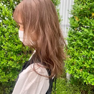ロング カラー ヘアアレンジ ハイトーン/美髪矯正 🍃大江拓実のヘアスタイル