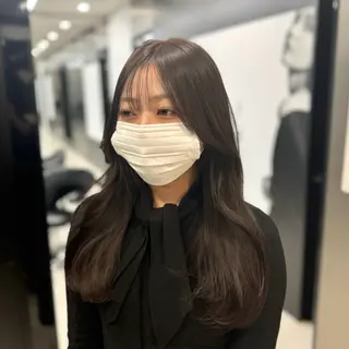 セミロング カラー HARUKI MINATO Japan SENDAI所属・🌈【透明感・韓国 ヘア】がっきー🌈のヘアスタイル