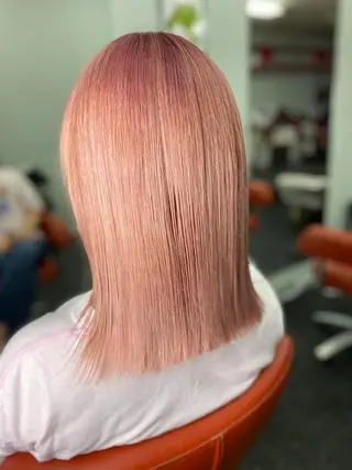 ミディアム カラー メンズ ブリーチ特化型✂️ ハイトーンカラー👨のヘアスタイル