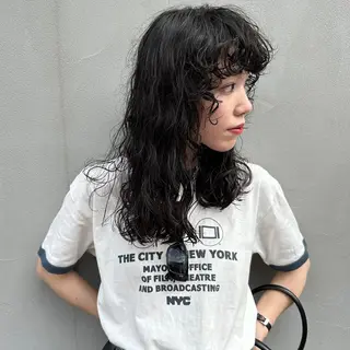 ロング パーマ FBeauty 青山店所属・パーマ特化美容師 表参道のヘアスタイル