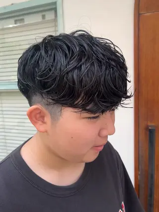 パーマ メンズ たかしま あさひのヘアスタイル