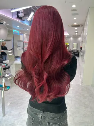 ロング カラー ♡韓国ヘア×暖色 ♡かずまるのヘアスタイル